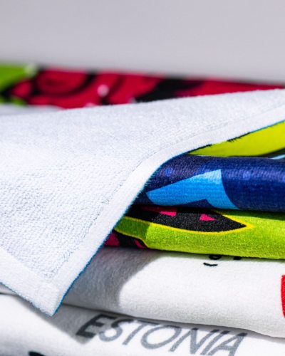 Twin-Touch Hybrid-Handtuch: Foto-Brillanz trifft natürliche Baumwolle