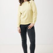 Nachhaltiger Unisex-Rundhalspullover „Pure Comfort“: Branding zum Einkuscheln