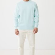 Nachhaltiger Unisex-Rundhalspullover „Pure Comfort“: Branding zum Einkuscheln