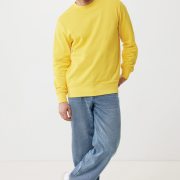 Nachhaltiger Unisex-Rundhalspullover „Pure Comfort“: Branding zum Einkuscheln