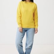 Nachhaltiger Unisex-Rundhalspullover „Pure Comfort“: Branding zum Einkuscheln