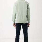 Nachhaltiger Unisex-Rundhalspullover „Pure Comfort“: Branding zum Einkuscheln