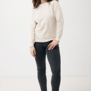 Nachhaltiger Unisex-Rundhalspullover „Pure Comfort“: Branding zum Einkuscheln