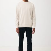 Nachhaltiger Unisex-Rundhalspullover „Pure Comfort“: Branding zum Einkuscheln