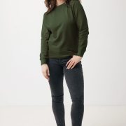 Nachhaltiger Unisex-Rundhalspullover „Pure Comfort“: Branding zum Einkuscheln