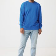 Nachhaltiger Unisex-Rundhalspullover „Pure Comfort“: Branding zum Einkuscheln