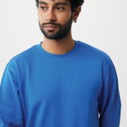 Nachhaltiger Unisex-Rundhalspullover „Pure Comfort“: Branding zum Einkuscheln