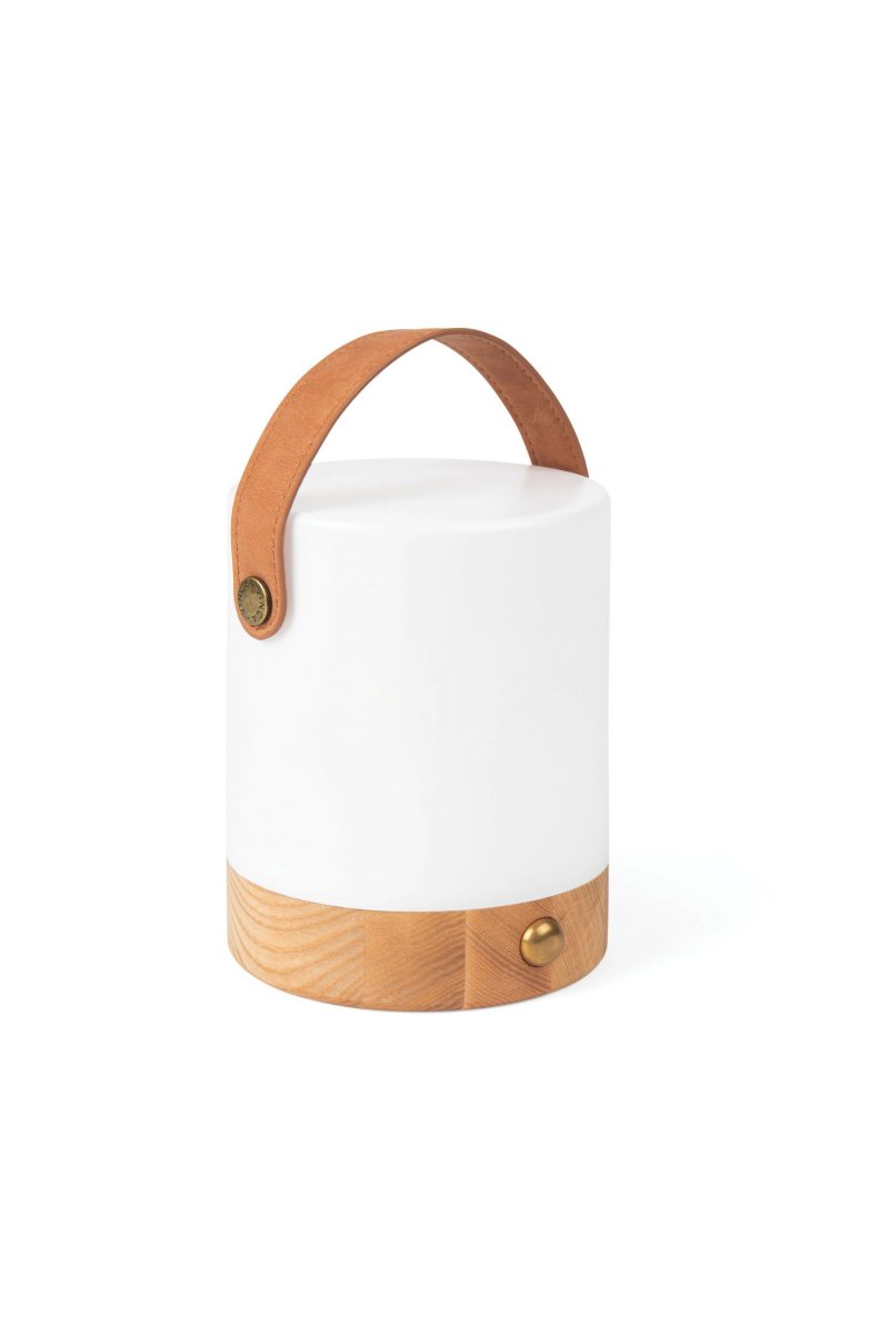 Design-Holzlaterne mit LED