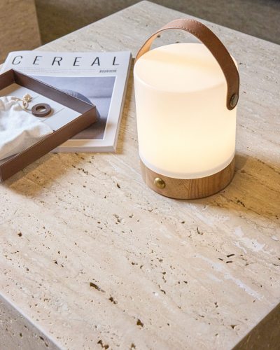 LED Holz Laterne Nordic: Nachhaltiges Design-Licht mit Logo