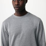 Nachhaltiger Unisex-Rundhalspullover „Pure Comfort“: Branding zum Einkuscheln