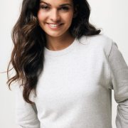 Nachhaltiger Unisex-Rundhalspullover „Pure Comfort“: Branding zum Einkuscheln