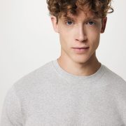 Nachhaltiger Unisex-Rundhalspullover „Pure Comfort“: Branding zum Einkuscheln