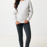 Nachhaltiger Unisex-Rundhalspullover „Pure Comfort“: Branding zum Einkuscheln