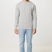 Nachhaltiger Unisex-Rundhalspullover „Pure Comfort“: Branding zum Einkuscheln