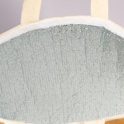 Kühltasche Natur: Premium-Mix aus Baumwolle & laminierter Jute