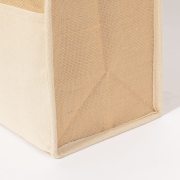Kühltasche Natur: Premium-Mix aus Baumwolle & laminierter Jute