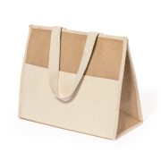Kühltasche Natur: Premium-Mix aus Baumwolle & laminierter Jute