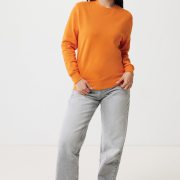 Nachhaltiger Unisex-Rundhalspullover „Pure Comfort“: Branding zum Einkuscheln