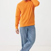 Nachhaltiger Unisex-Rundhalspullover „Pure Comfort“: Branding zum Einkuscheln