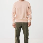 Nachhaltiger Unisex-Rundhalspullover „Pure Comfort“: Branding zum Einkuscheln