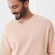 Nachhaltiger Unisex-Rundhalspullover „Pure Comfort“: Branding zum Einkuscheln