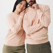 Nachhaltiger Unisex-Rundhalspullover „Pure Comfort“: Branding zum Einkuscheln
