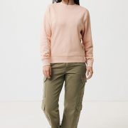 Nachhaltiger Unisex-Rundhalspullover „Pure Comfort“: Branding zum Einkuscheln