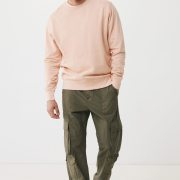 Nachhaltiger Unisex-Rundhalspullover „Pure Comfort“: Branding zum Einkuscheln