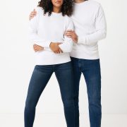 Nachhaltiger Unisex-Rundhalspullover „Pure Comfort“: Branding zum Einkuscheln