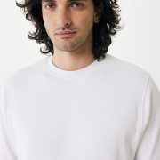 Nachhaltiger Unisex-Rundhalspullover „Pure Comfort“: Branding zum Einkuscheln