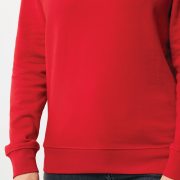 Nachhaltiger Unisex-Rundhalspullover „Pure Comfort“: Branding zum Einkuscheln