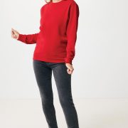 Nachhaltiger Unisex-Rundhalspullover „Pure Comfort“: Branding zum Einkuscheln