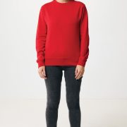 Nachhaltiger Unisex-Rundhalspullover „Pure Comfort“: Branding zum Einkuscheln