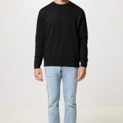 Nachhaltiger Unisex-Rundhalspullover „Pure Comfort“: Branding zum Einkuscheln