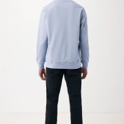 Nachhaltiger Unisex-Rundhalspullover „Pure Comfort“: Branding zum Einkuscheln