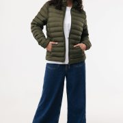 Nachhaltige Damen Steppjacke: 100 % Recycling-Polyester (Winddicht)