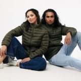 Damen Steppjacke nachhaltig bedruckbar Khaki (9)