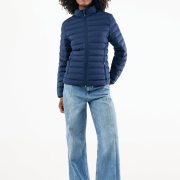 Nachhaltige Damen Steppjacke: 100 % Recycling-Polyester (Winddicht)