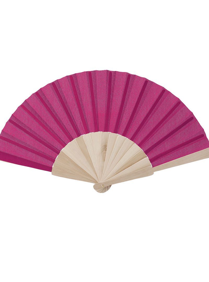 Breeze-Pure Handfächer: Naturholz-Eleganz mit Textil-Finish