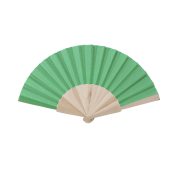 Breeze-Pure Handfächer: Naturholz-Eleganz mit Textil-Finish