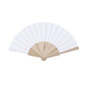 Breeze-Pure Handfächer: Naturholz-Eleganz mit Textil-Finish