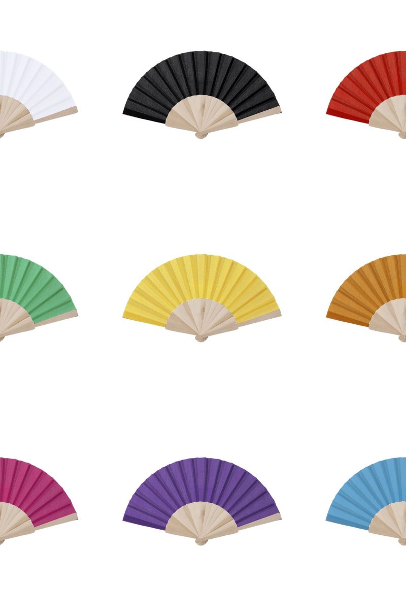 Breeze-Pure Handfächer: Naturholz-Eleganz mit Textil-Finish