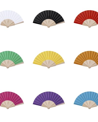 Breeze-Pure Handfächer: Naturholz-Eleganz mit Textil-Finish