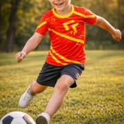 Young Star: Kids Action-Sportshirt – Kinder Sportshirt vollflächig bedrucken