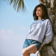 Cropped Schwerer Damen Oversize Sweater