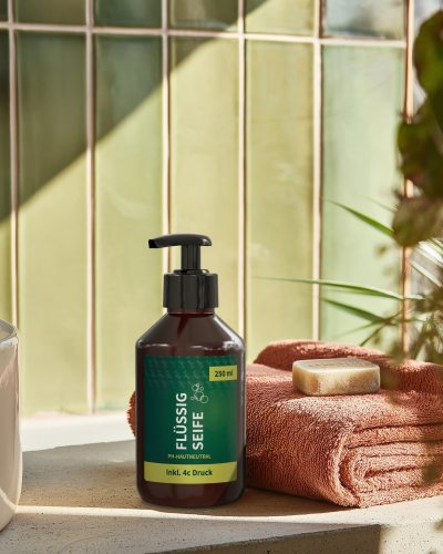 Multi-Fill Premium: 250ml Pumpspender bedrucken mit 5 Füllvarianten