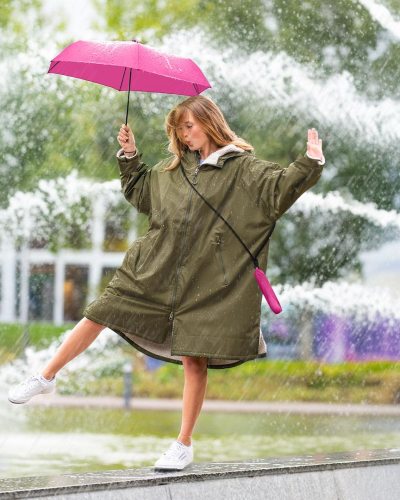 Dual-Shield Mini: 95g Ultraleicht-Schirm mit UV50+ & Karabiner-Griff