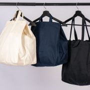 Premium Bio-Twill Tragetasche: 4 Griffe & Fokus auf Logo-Druck