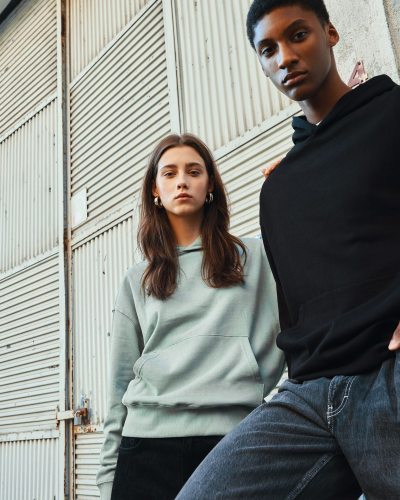 Nachhaltiger Relax-Hoodie aus Bio- & Recycling-Baumwolle (340 g/m²)