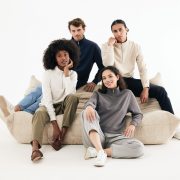 Nachhaltiger Quarter-Zip Sweater: Bio- & Recycling-Baumwolle (340g)